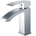 Factory Supplier Modern Bathroom Sink Tap Deck Mounted Chrome Single Handle Single Cold Water Wash Hand Zinc Square Basin Faucet